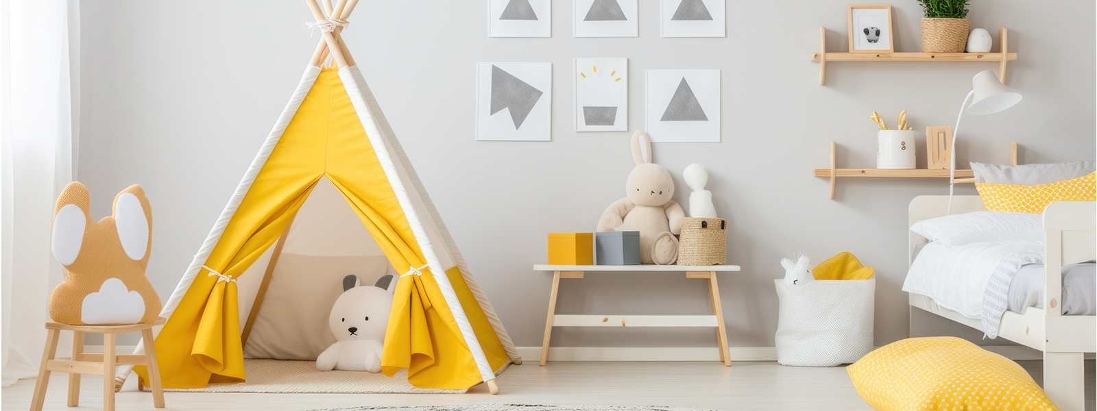 kids play tents banner