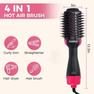 haardroger met borstel SAABW 4-in-1 Keramische Magic haarborstel