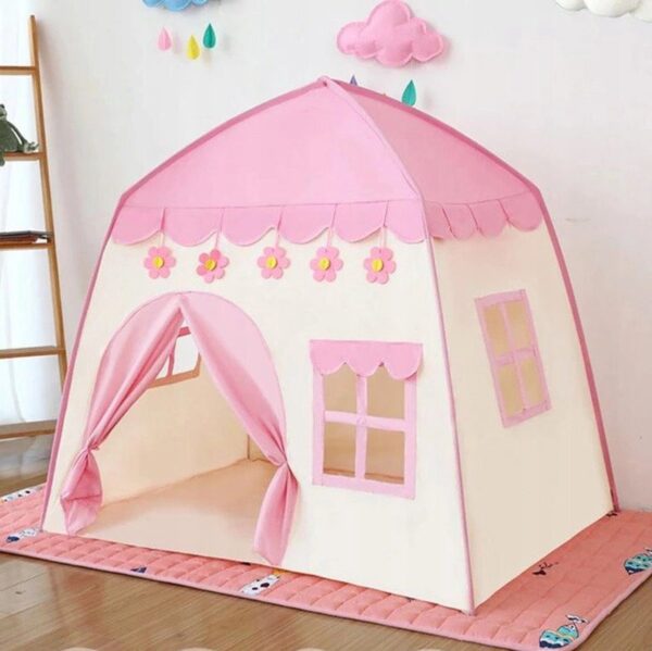 Kinder speeltent XL Roze – Met LED Verlichting & Draagtas | Voor Binnen & Buiten - Image 7