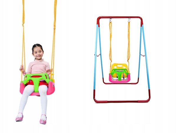 3-in-1 tuinschommel voor kinderen – veilig en leuk voor binnen en buiten – schommelbank – schommelstoel baby – schommels - Image 3