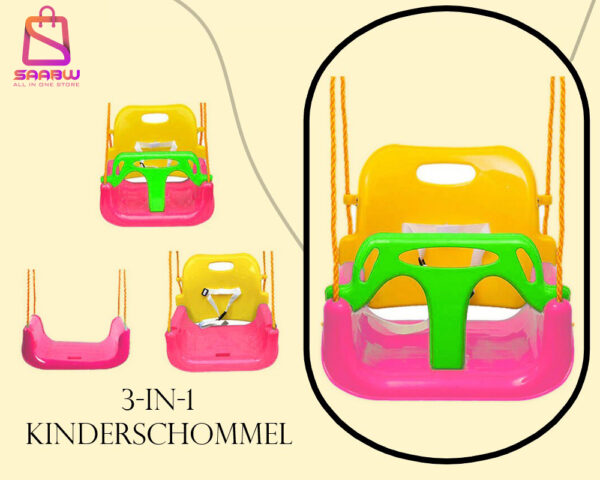 3-in-1 tuinschommel voor kinderen – veilig en leuk voor binnen en buiten – schommelbank – schommelstoel baby – schommels