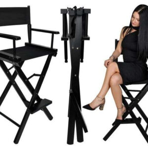 Beautylushh Houten Make-up Stoel – Professionele Make-up Stoel – Stijlvol, Comfortabel & Functioneel Make-up Stoel