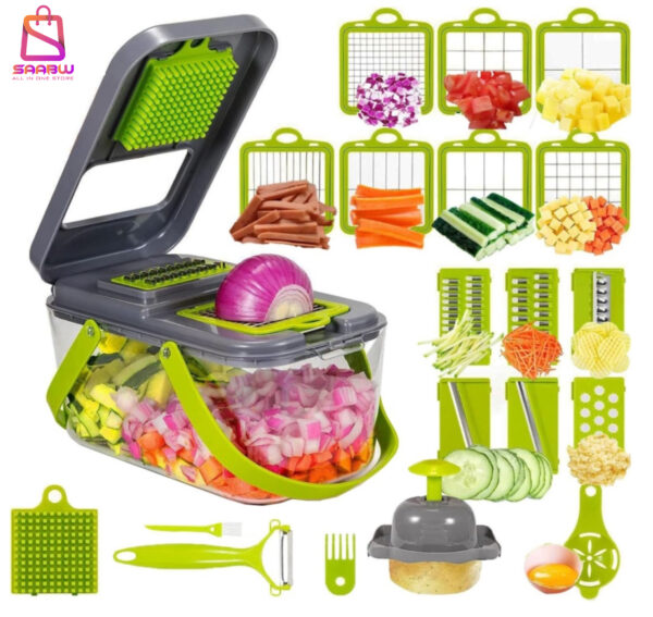 Mandoline - Multifunctionele Groentesnijder Met Opbergbox - Handmatig groentensnijder